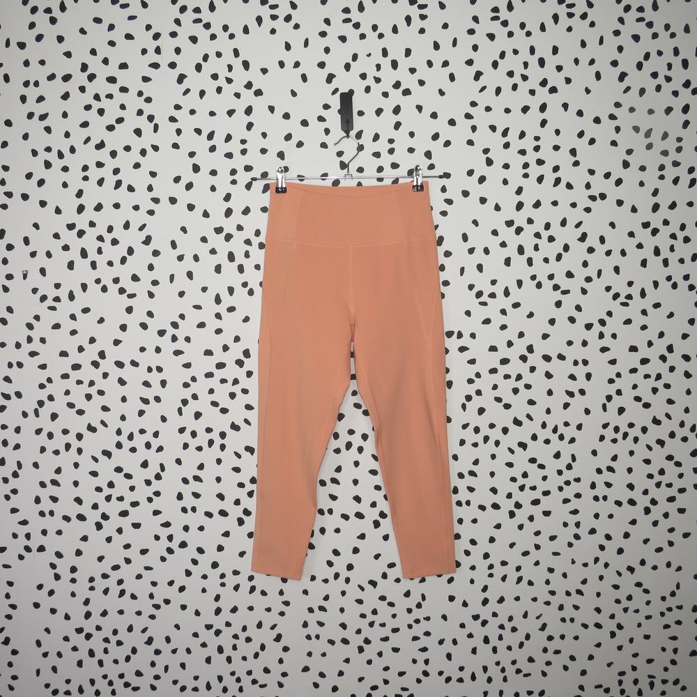 Girlfriend Collective Peach Orange High Waist Activewear Leggings - Picture 2 of 8